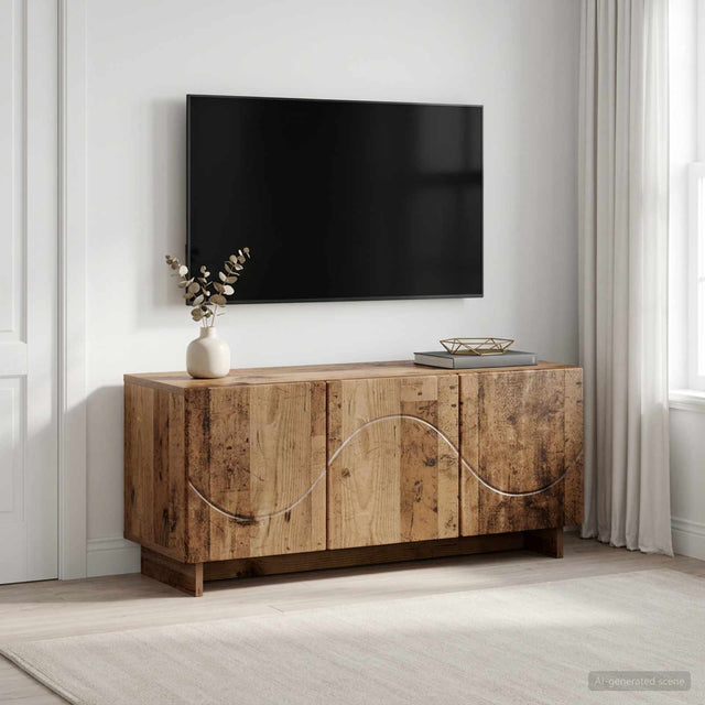 Vidaxl tv-meubel 90 x 34,5 x 40 cm oud hout bewerkt hout