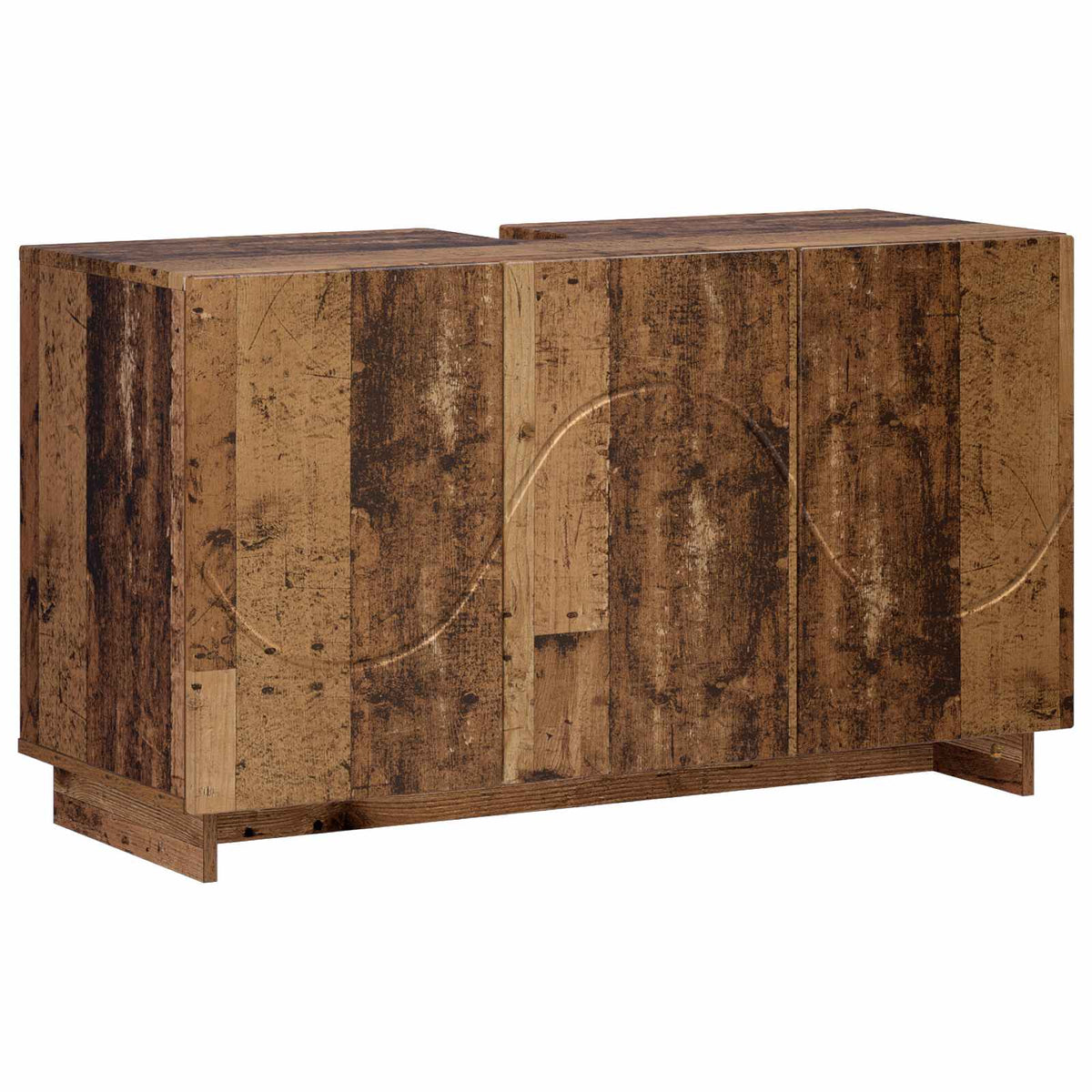 Vidaxl badkamerkast oud hout 101 x 41 x 58 cm bewerkt hout