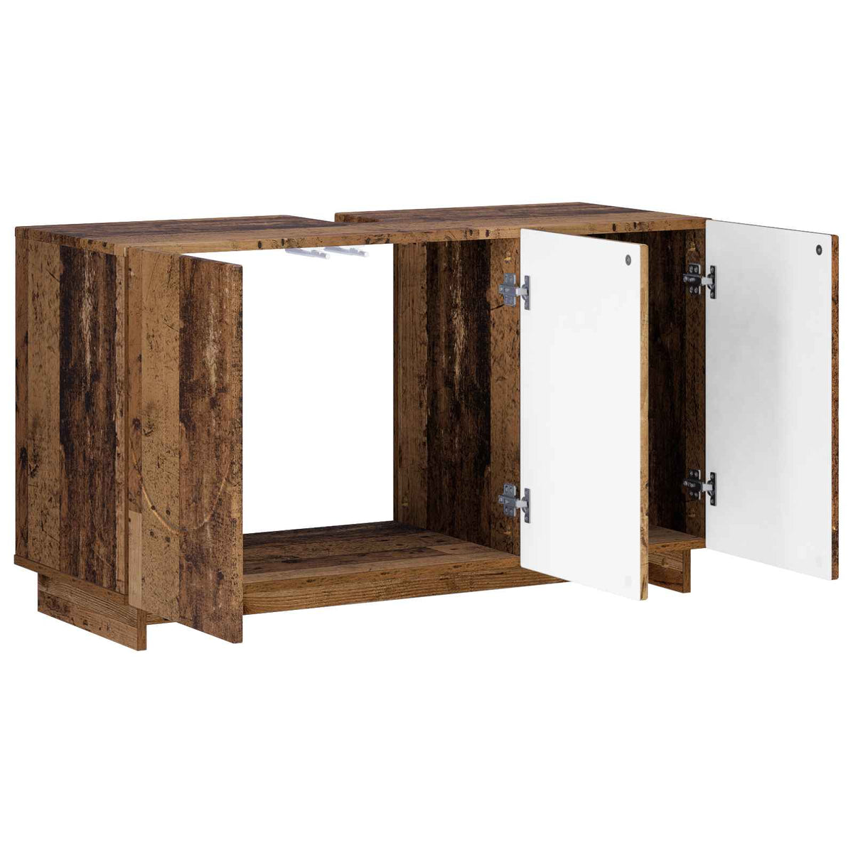 Vidaxl badkamerkast oud hout 101 x 41 x 58 cm bewerkt hout