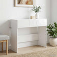 Vidaxl consoletafel hoogglans wit 96,5 x 38 x 75 cm bewerkt hout