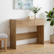 Vidaxl consoletafel artisan eiken 96,5 x 38 x 75 cm bewerkt hout