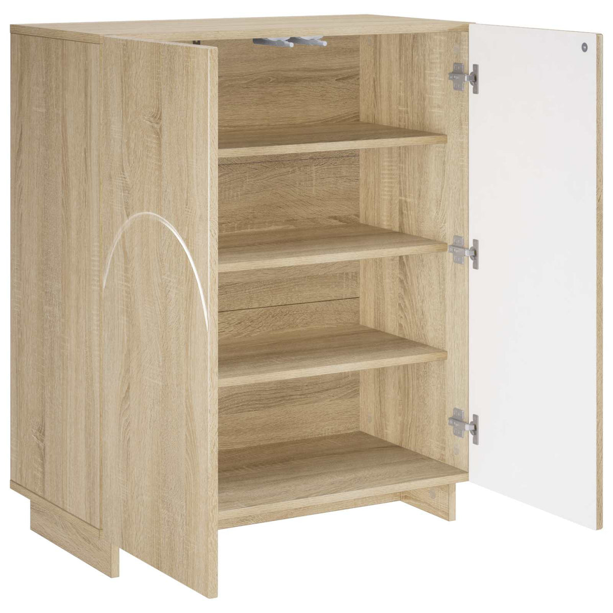 Vidaxl schoenenkast 73 x 38 x 87,5 cm bewerkt hout sonoma eiken