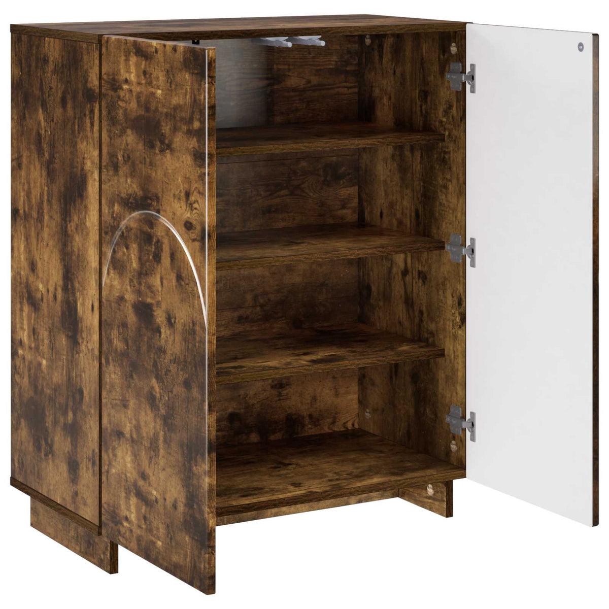 Vidaxl schoenenkast 73 x 38 x 87,5 cm bewerkt hout gerookt eiken