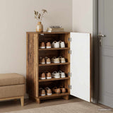 Vidaxl schoenenkast 48 x 38 x 87,5 cm bewerkt hout oud hout