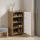 Vidaxl schoenenkast 48 x 38 x 87,5 cm bewerkt hout artisanaal eiken