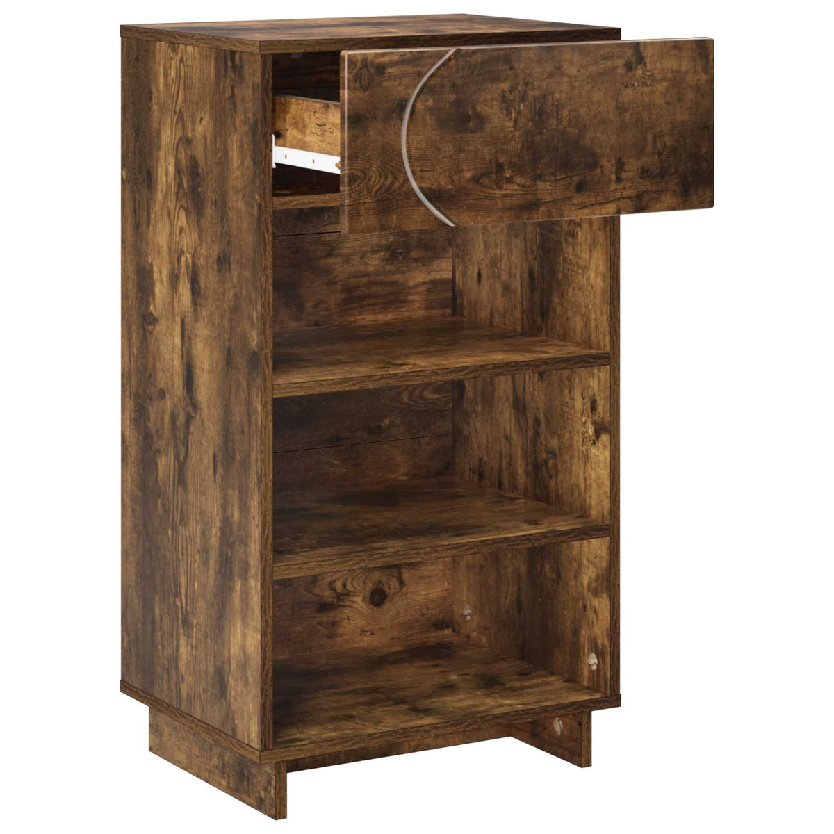 Vidaxl schoenenkast 48 x 38 x 87,5 cm bewerkt hout gerookt eiken