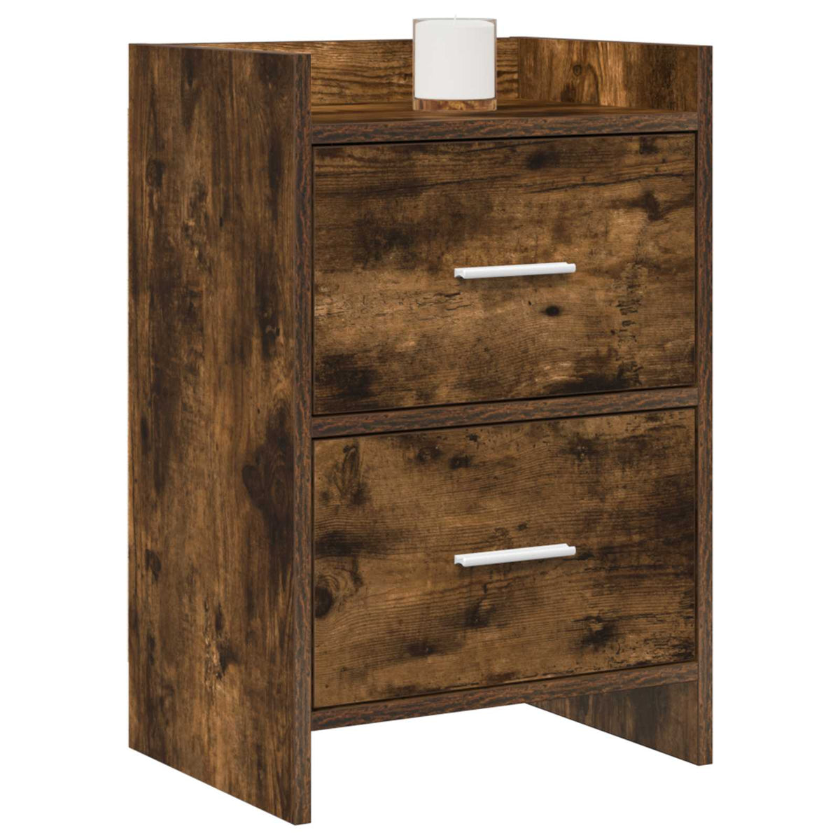 Vidaxl nachtkastjes gerookt eiken 40 x 30 x 60 cm bewerkt hout