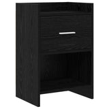 Vidaxl nachtkastjes zwart eiken 40 x 30 x 60 cm bewerkt hout