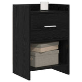 Vidaxl nachtkastjes zwart eiken 40 x 30 x 60 cm bewerkt hout