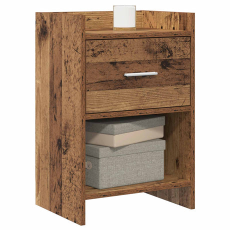 Vidaxl nachtkastjes oud hout 40 x 30 x 60 cm bewerkt hout