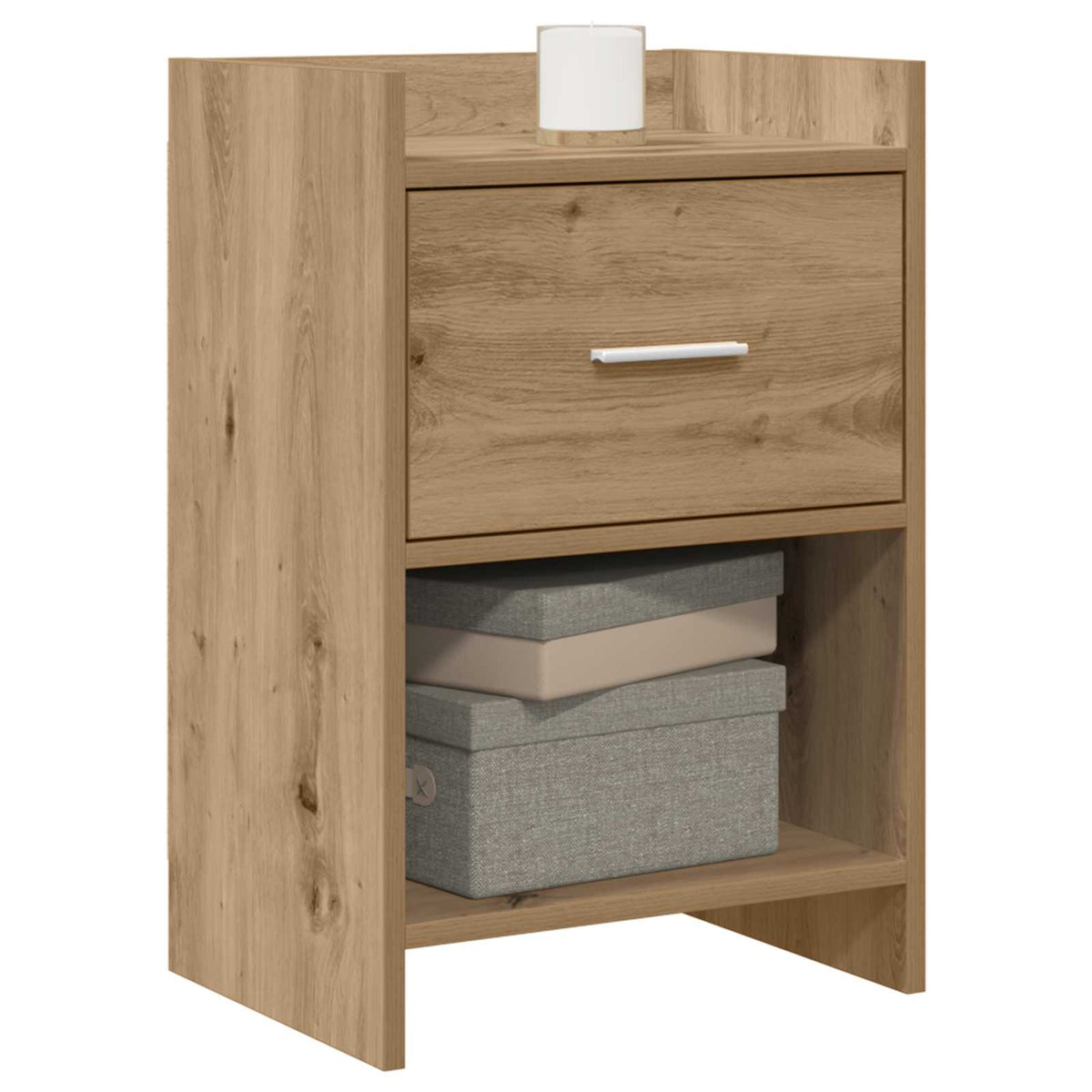 Vidaxl nachtkastjes artisanaal eiken 40 x 30 x 60 cm bewerkt hout