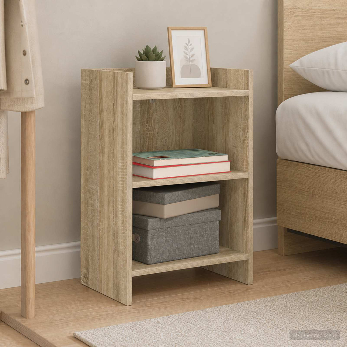 Vidaxl nachtkastjes sonoma eiken 40 x 30 x 60 cm bewerkt hout