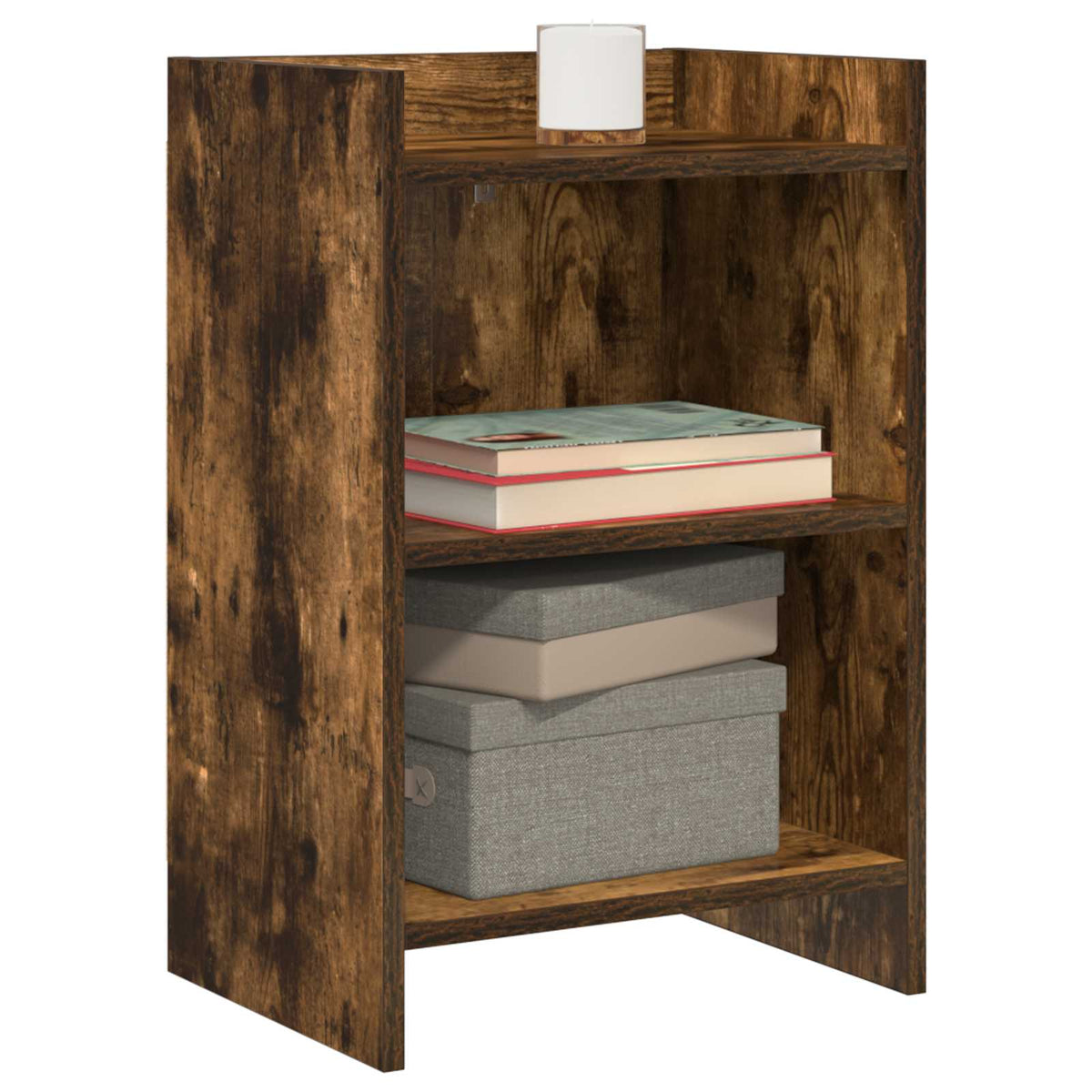 Vidaxl nachtkastjes gerookt eiken 40 x 30 x 60 cm bewerkt hout