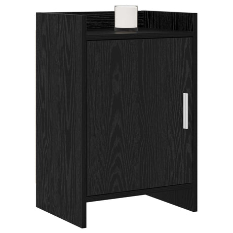 Vidaxl nachtkastjes zwart eiken 40 x 30 x 60 cm bewerkt hout