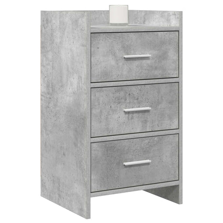 Vidaxl nachtkastjes betongrijs 40 x 36 x 70 cm bewerkt hout