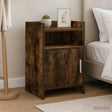 Vidaxl nachtkastjes gerookt eiken 40 x 36 x 60 cm bewerkt hout