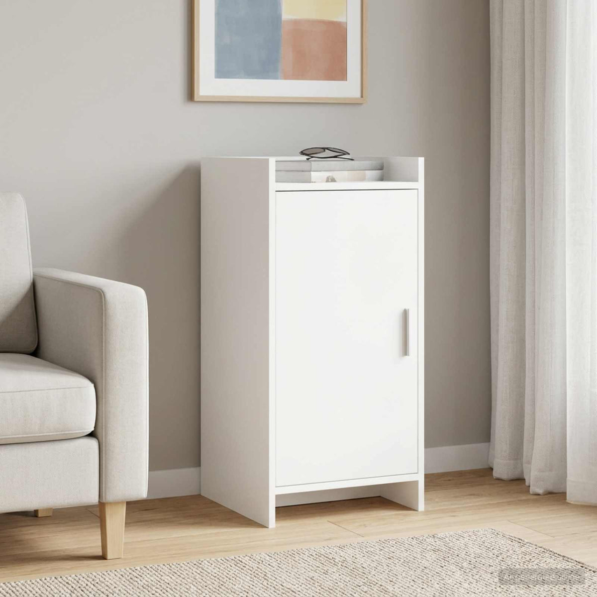 Vidaxl dressoir wit 40 x 36 x 80 cm bewerkt hout