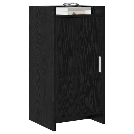 Vidaxl dressoir zwart eiken 40 x 36 x 80 cm bewerkt hout