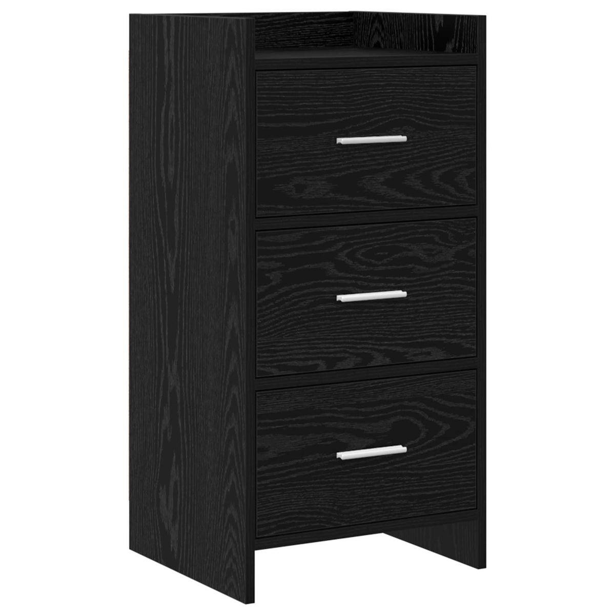 Vidaxl dressoir zwart eiken 40 x 36 x 80 cm bewerkt hout