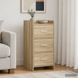 Vidaxl dressoir sonoma eiken 40 x 36 x 80 cm bewerkt hout