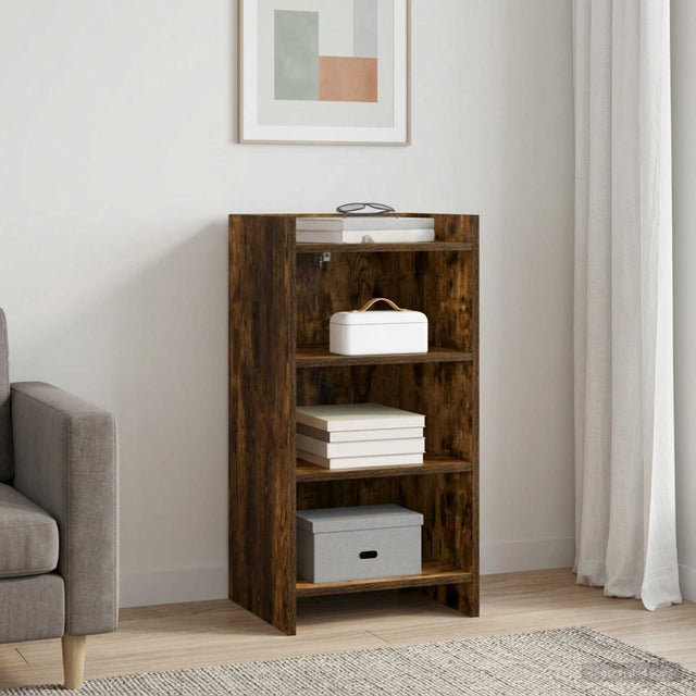 Vidaxl dressoir gerookt eiken 40 x 36 x 80 cm bewerkt hout