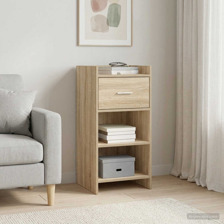Vidaxl dressoir sonoma eiken 40 x 36 x 80 cm bewerkt hout