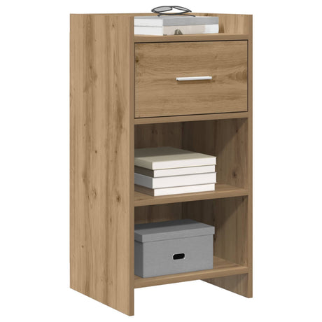 Vidaxl dressoir artisanaal eiken 40 x 36 x 80 cm bewerkt hout