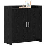 Vidaxl dressoir zwart eiken 72 x 36 x 80 cm bewerkt hout