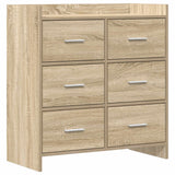 Vidaxl dressoir sonoma eiken 75 x 33 x 80 cm bewerkt hout
