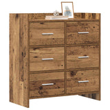 Vidaxl dressoir oud hout 75 x 33 x 80 cm bewerkt hout