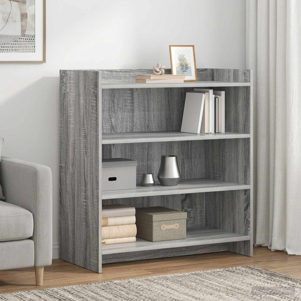 Vidaxl dressoir grijs sonoma 75 x 36 x 80 cm bewerkt hout