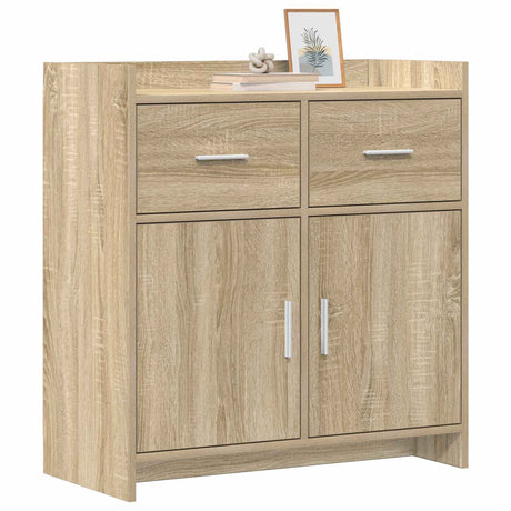 Vidaxl dressoir sonoma eiken 75 x 36 x 80 cm bewerkt hout