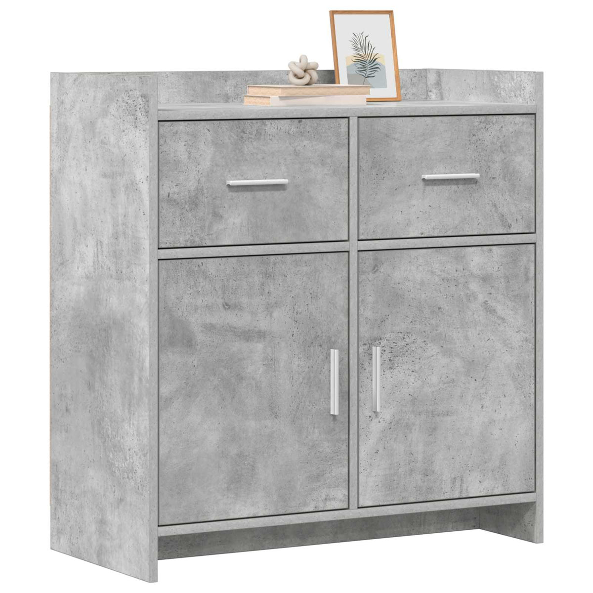 Vidaxl dressoir betongrijs 75 x 36 x 80 cm bewerkt hout
