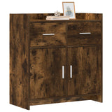 Vidaxl dressoir gerookt eiken 75 x 36 x 80 cm bewerkt hout