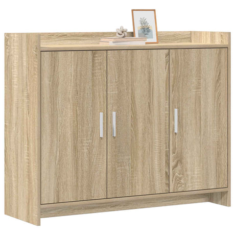 Vidaxl dressoir sonoma eiken 98,5 x 33 x 80 cm bewerkt hout