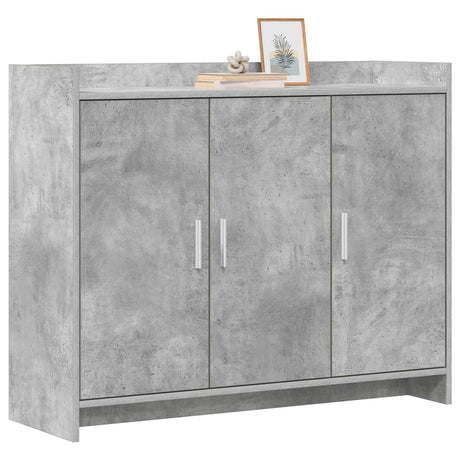 Vidaxl dressoir betongrijs 98,5 x 33 x 80 cm bewerkt hout