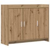 Vidaxl dressoir artisanaal eiken 98,5 x 33 x 80 cm bewerkt hout