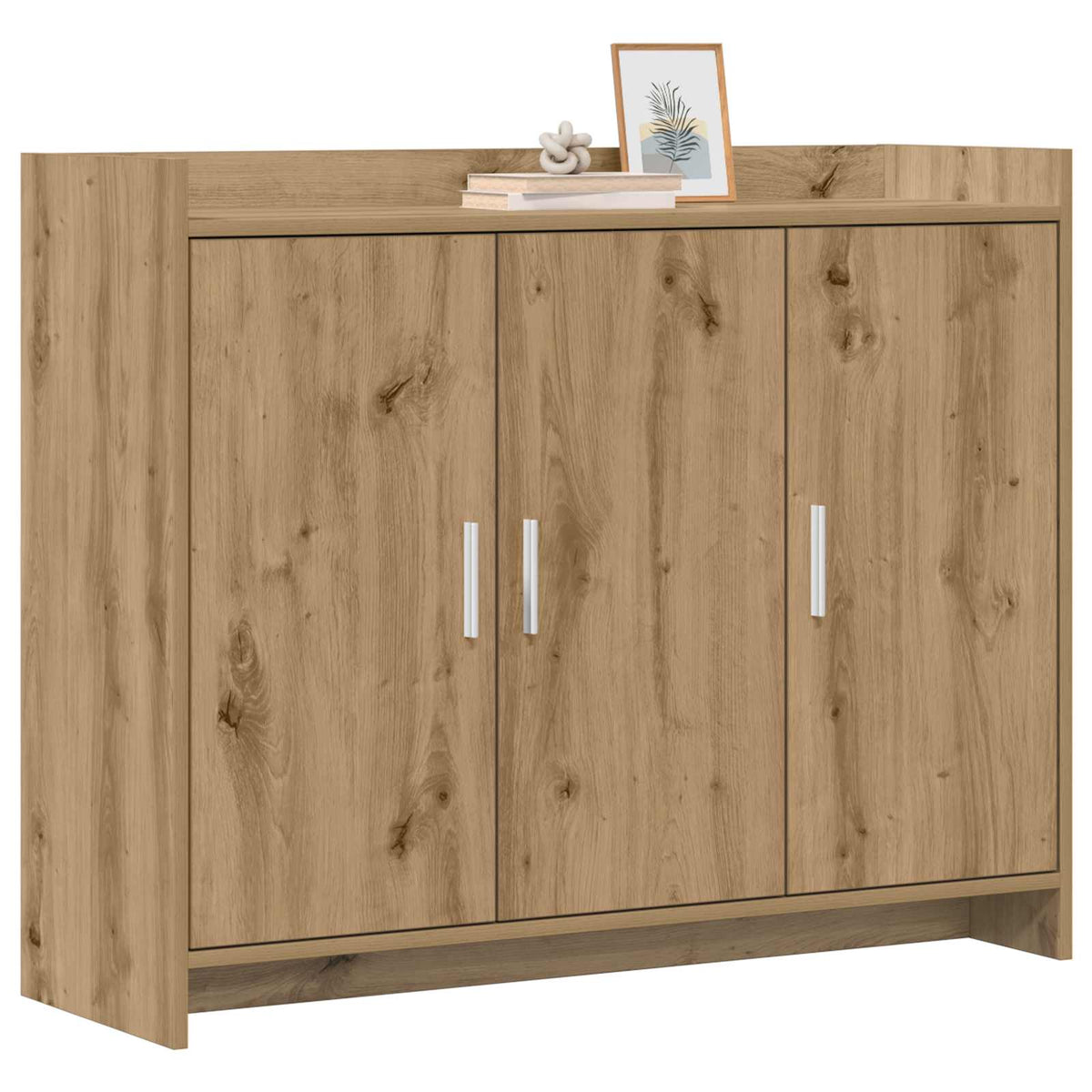 Vidaxl dressoir artisanaal eiken 98,5 x 33 x 80 cm bewerkt hout