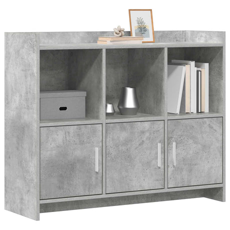 Vidaxl dressoir betongrijs 98,5 x 33 x 80 cm bewerkt hout