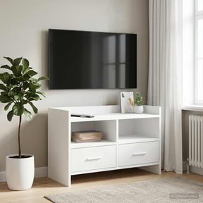 Vidaxl tv-kast 71,5 x 33 x 47 cm wit bewerkt hout