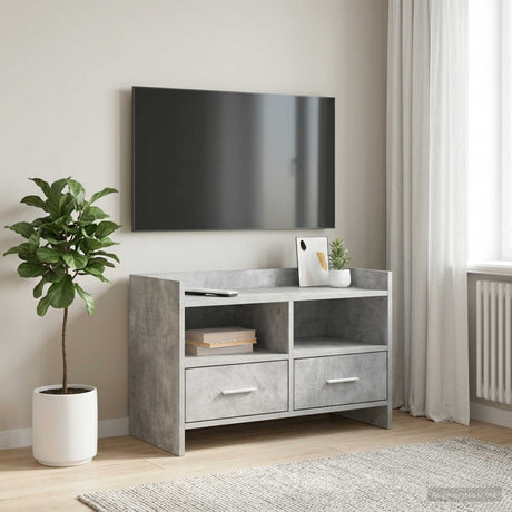 Vidaxl tv-kast 71,5 x 33 x 47 cm betongrijs bewerkt hout