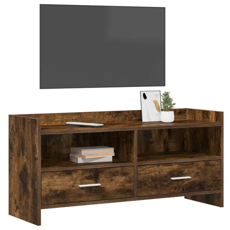 Vidaxl tv-kast 100 x 33 x 47 cm gerookt eiken bewerkt hout
