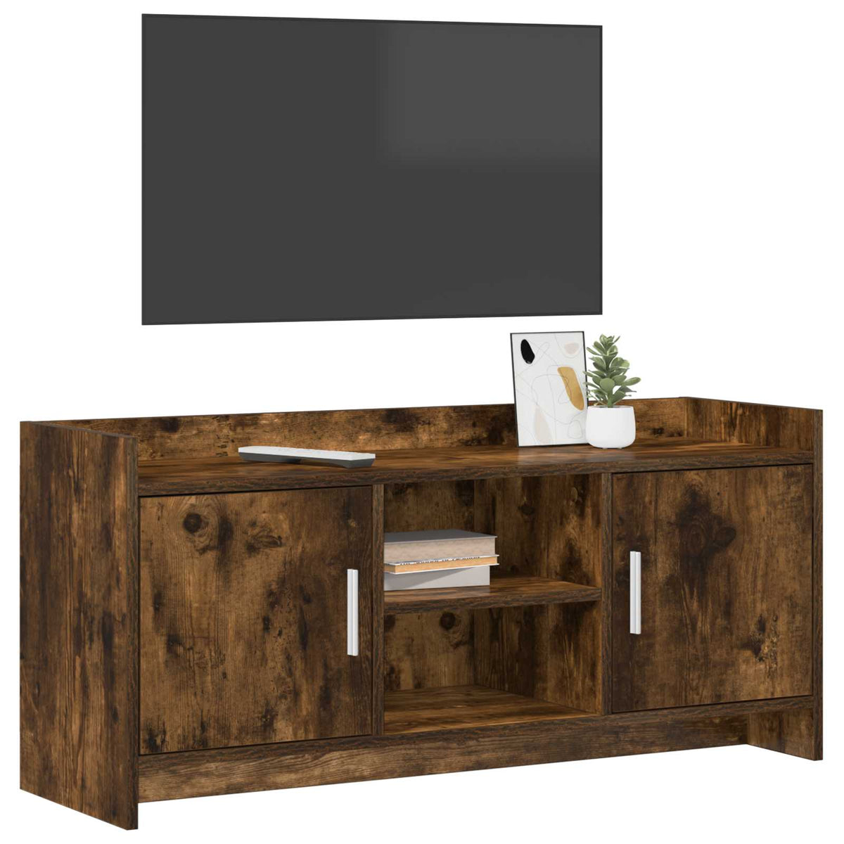 Vidaxl tv-kast 102 x 33 x 47 cm gerookt eiken bewerkt hout