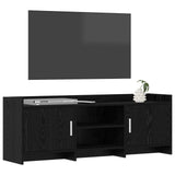 Vidaxl tv-kast 130 x 33 x 47 cm zwart eiken bewerkt hout