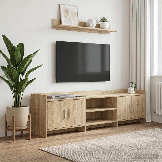 Vidaxl tv-kast 168 x 33 x 47 cm sonoma eiken bewerkt hout