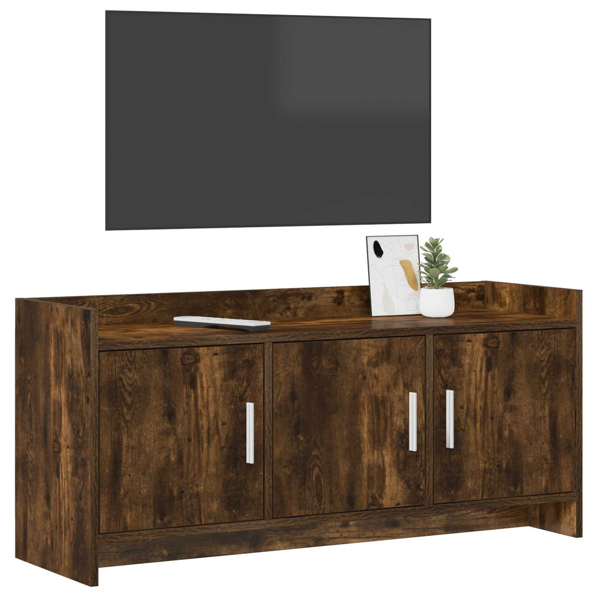 Vidaxl tv-kast 102 x 33 x 47 cm gerookt eiken bewerkt hout