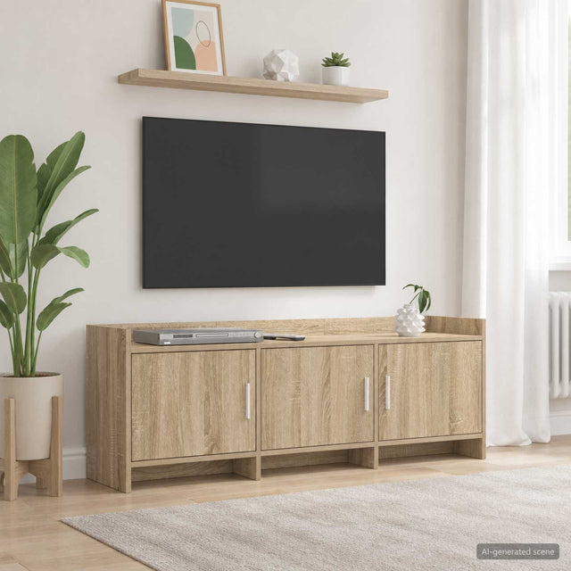 Vidaxl tv-kast 130 x 33 x 47 cm sonoma eiken bewerkt hout