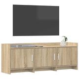 Vidaxl tv-kast 130 x 33 x 47 cm sonoma eiken bewerkt hout