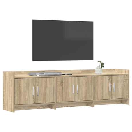 Vidaxl tv-kast 168 x 33 x 47 cm sonoma eiken bewerkt hout