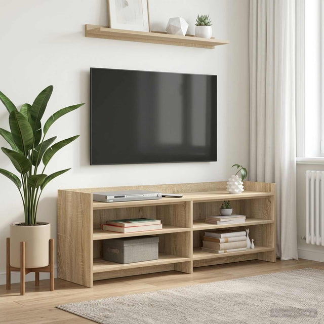 Vidaxl tv-kast 135 x 33 x 47 cm sonoma eiken bewerkt hout